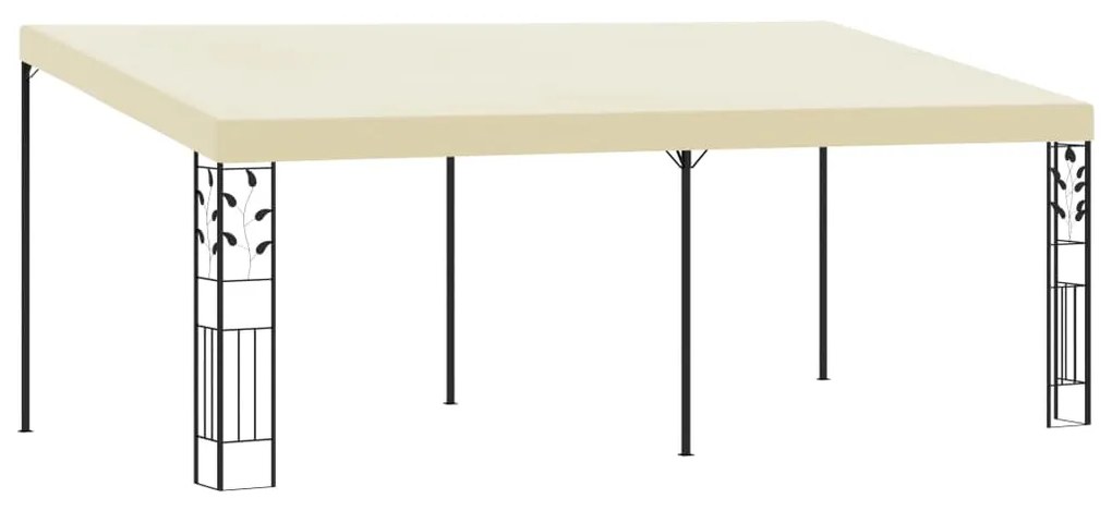 vidaXL Gazebo de parede 6x3x2,5 m creme