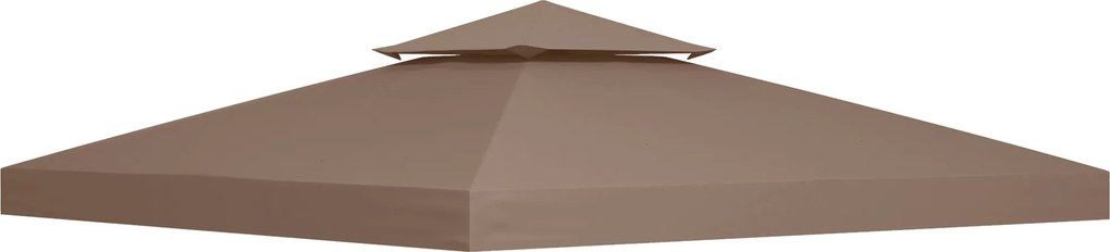 Cobertura/Lona de substituição para tenda de jardim (NÃO INCLUÍDA) 3 x 3 m Castanho