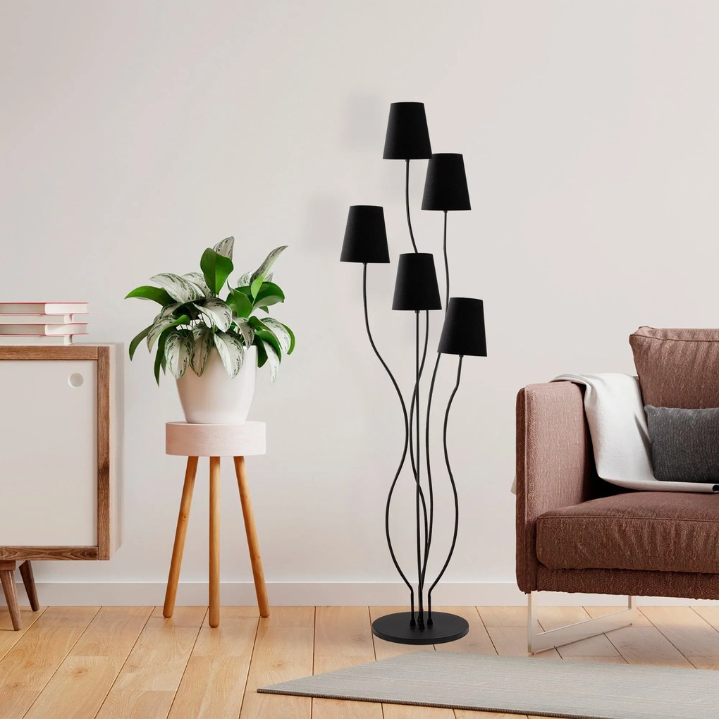 Candeeiro de Pé Bonibon – Preto – 44 x 44 x 160 cm
