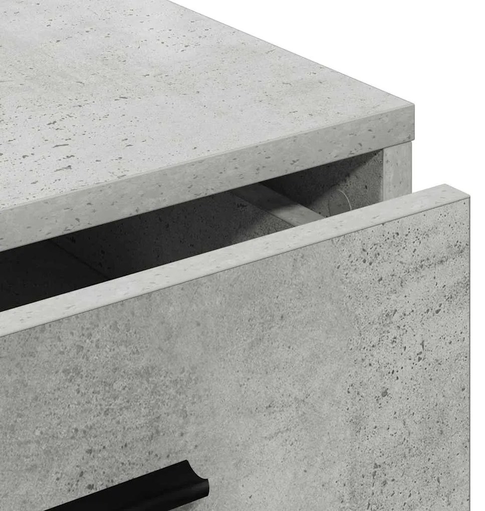Buffet Cinzento de Concreto 40x41x75 cm Madeira Engenhada