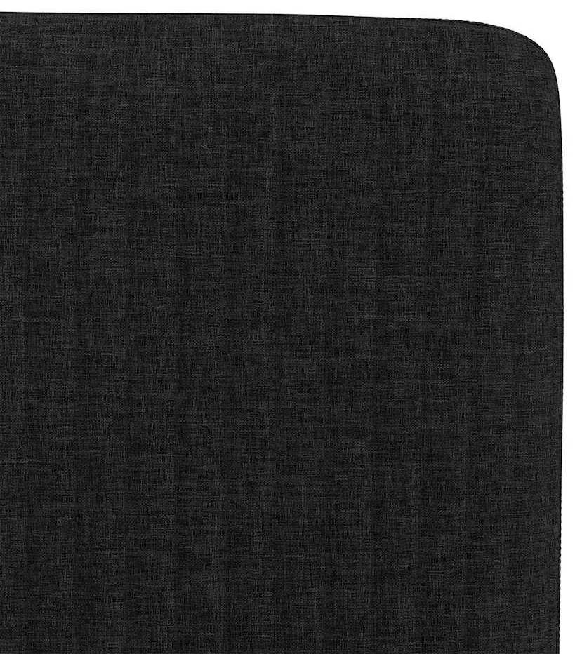 Cadeiras de jantar 2 pcs tecido preto