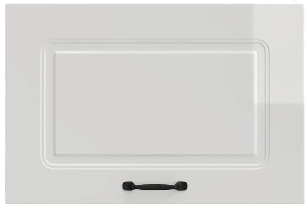 Armário de parede de cozinha Kalmar branco alto brilho