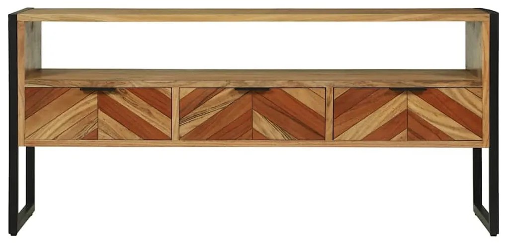 Armário de TV 100x35x50 cm Madeira Sólida de Acácia