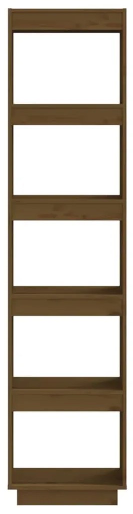 Estante/divisória 40x35x167 cm pinho maciço castanho mel