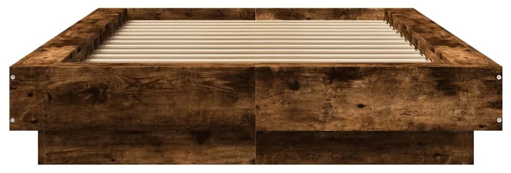 Estrutura cama 90x200 cm derivados de madeira carvalho fumado