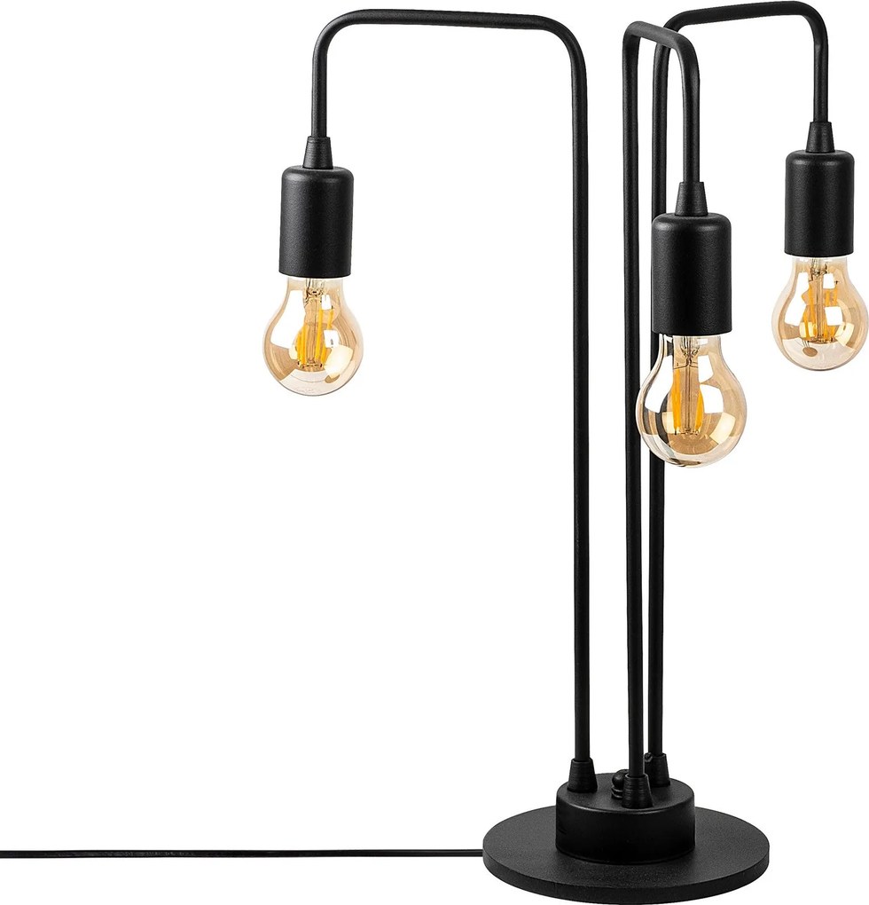 Candeeiro de Mesa Mum – Preto – 40 x 40 cm