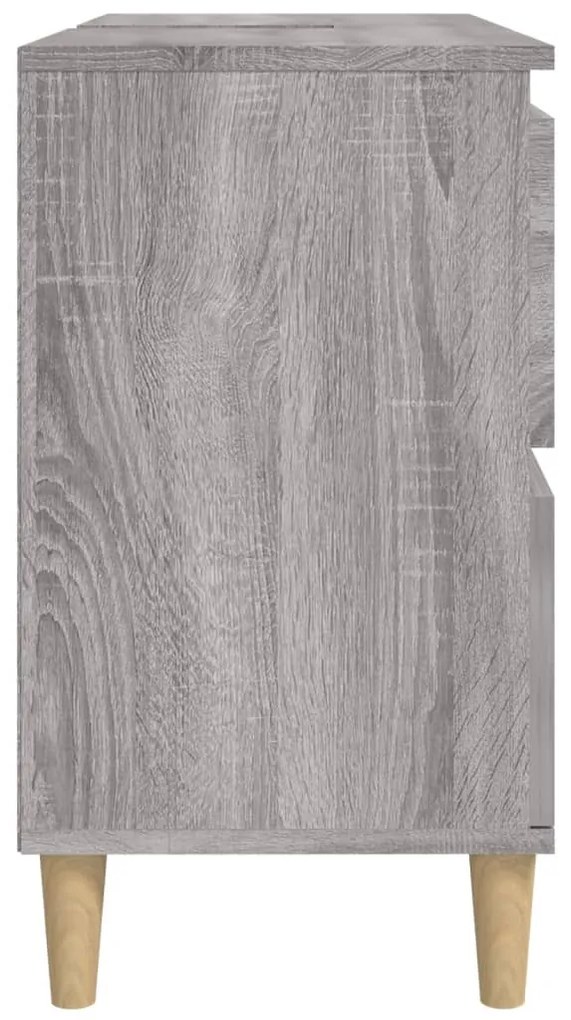 Móvel p/ lavatório 80x33x60 cm derivados madeira cinza sonoma