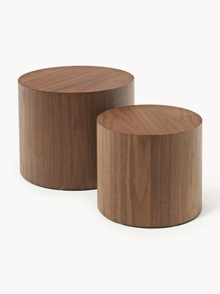 Mesa de centro em madeira Dan, conjunto de 2