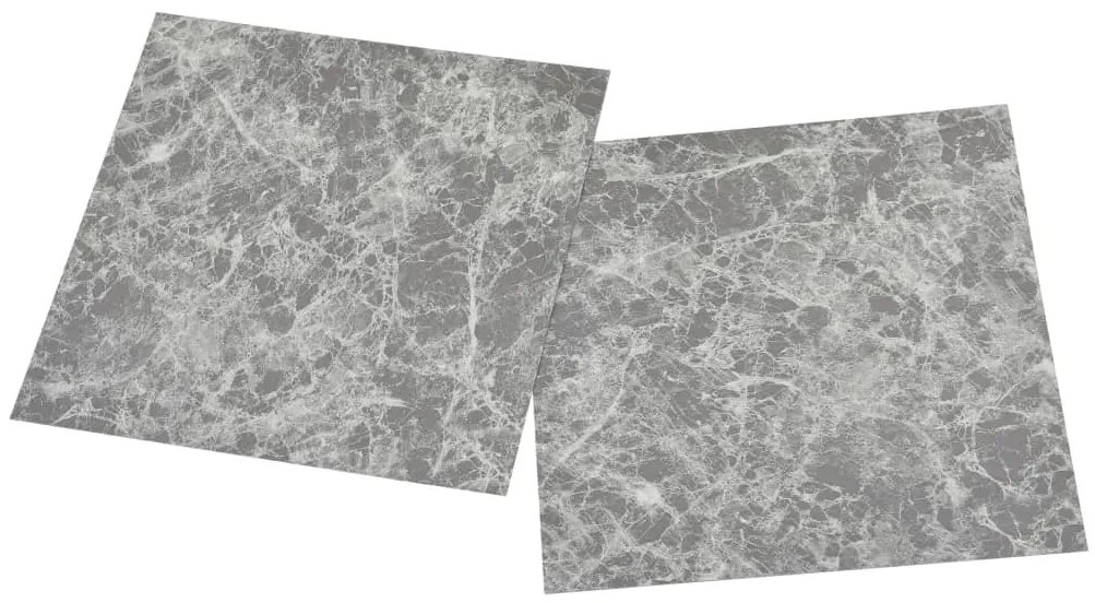 Tábuas de soalho autoadesivas 55pcs 5,11m² PVC cinzento-cimento