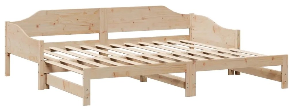 Sofá-cama com gavetão 90x190 cm madeira de pinho maciça