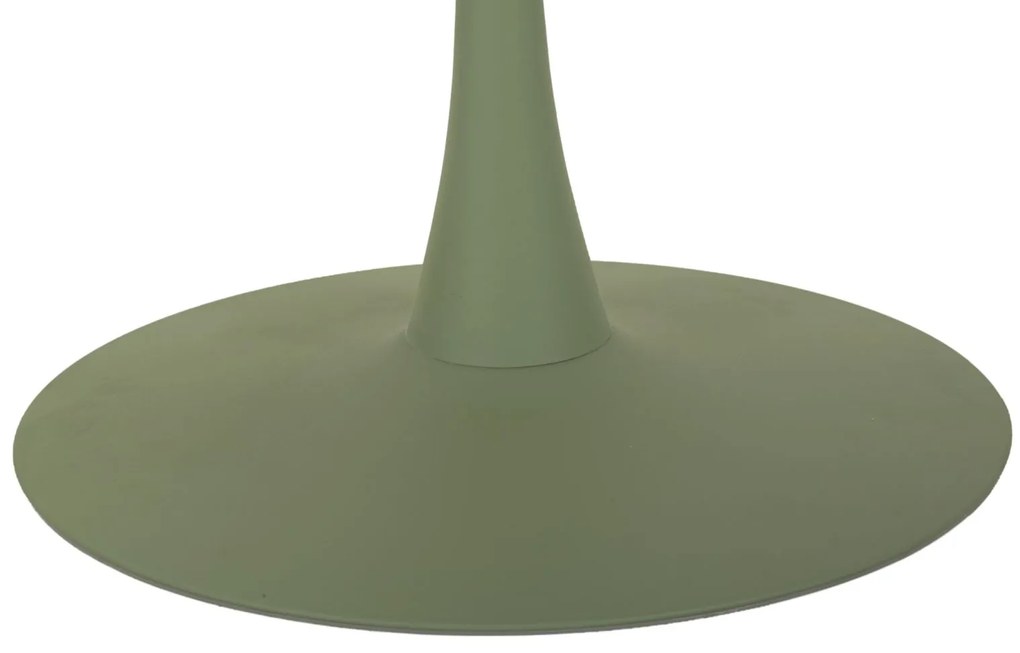 MESA DE JANTAR STOCKHOLM 120X76 EM MDF e FERRO VERDE E CREME