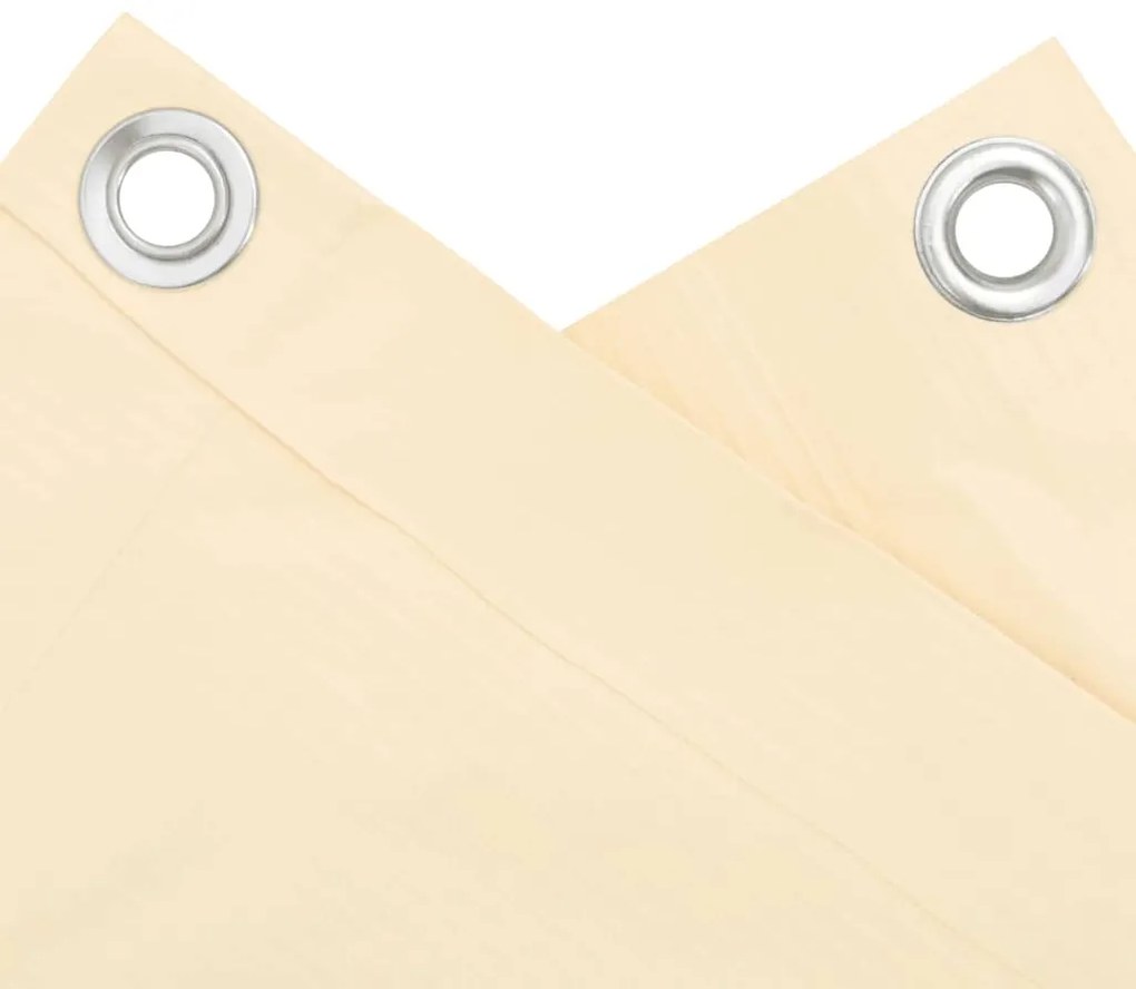 Tela de privacidade para varanda 700x120 cm PVC creme