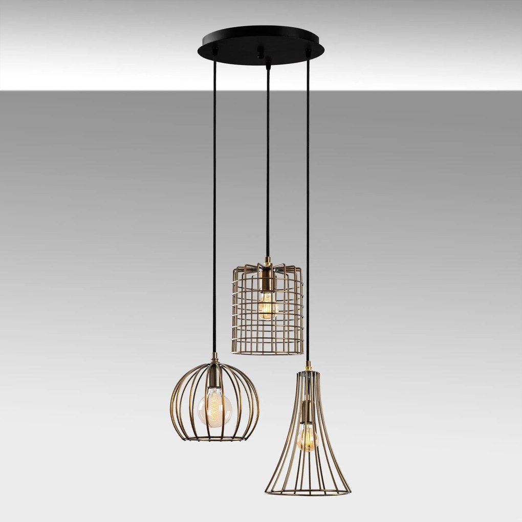Candeeiro Teltrio – Antique – 52 x 41 x 49-129 cm