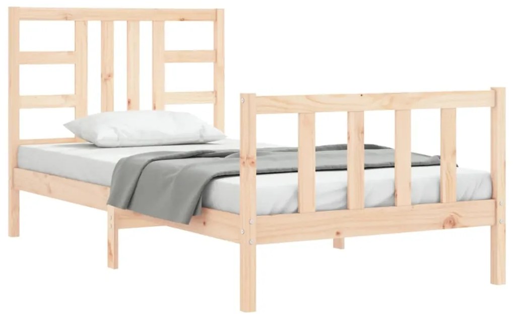 Cama sem colchão 90x200 cm madeira de pinho maciça