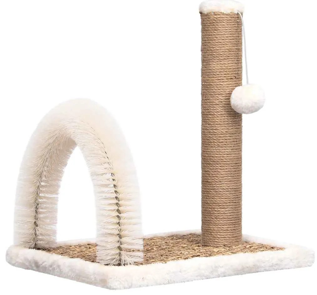 Árvore para gatos com arco estilo escova e poste arranhador