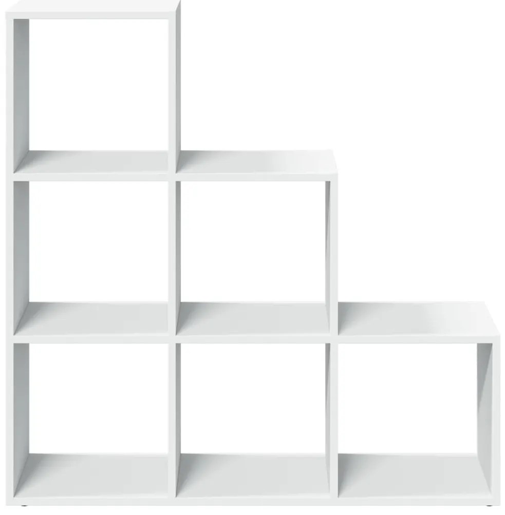 Estante divisória 3 níveis 99x29x99 cm derivados madeira branco