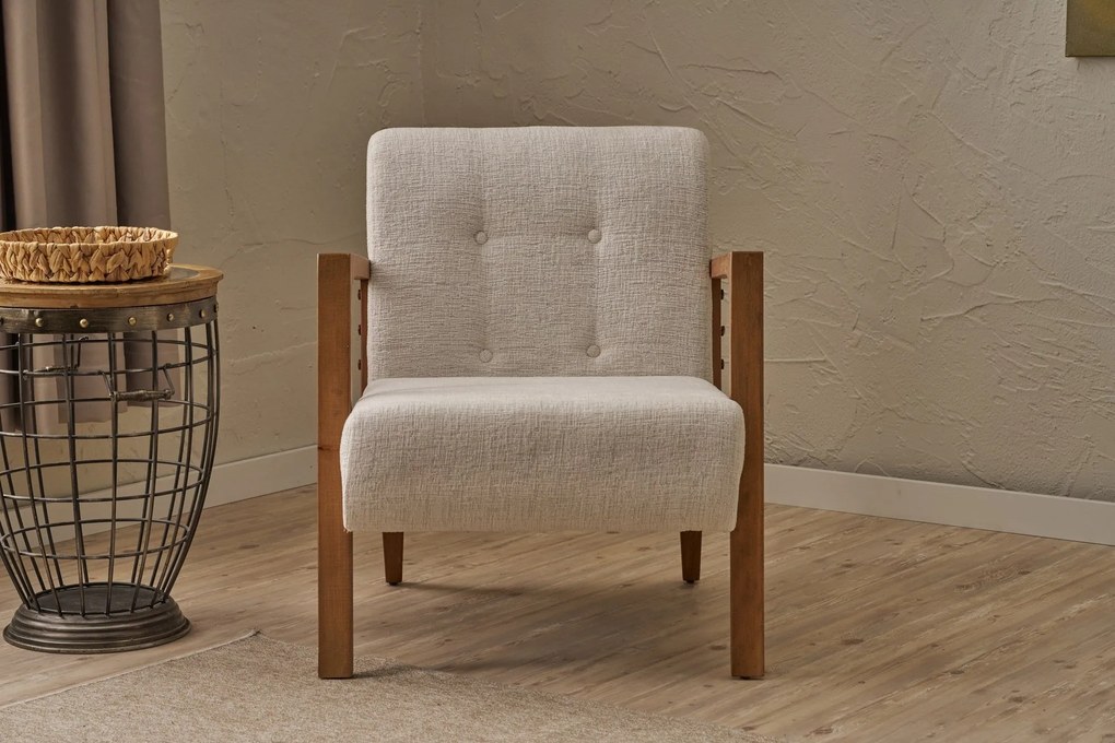 Cadeira Wing Kemer – Creme – 69x80x83 cm