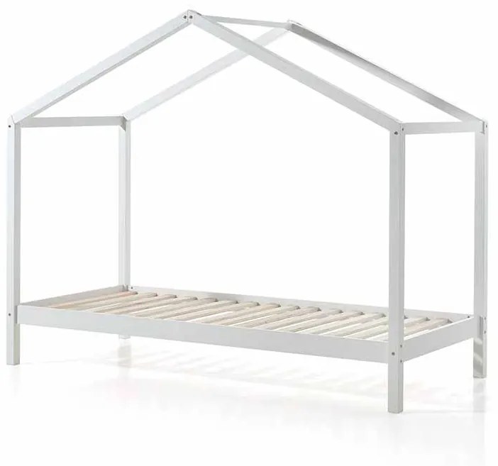 Cama infantil de Casa DALLAS 90x200 Com Estrado Branca