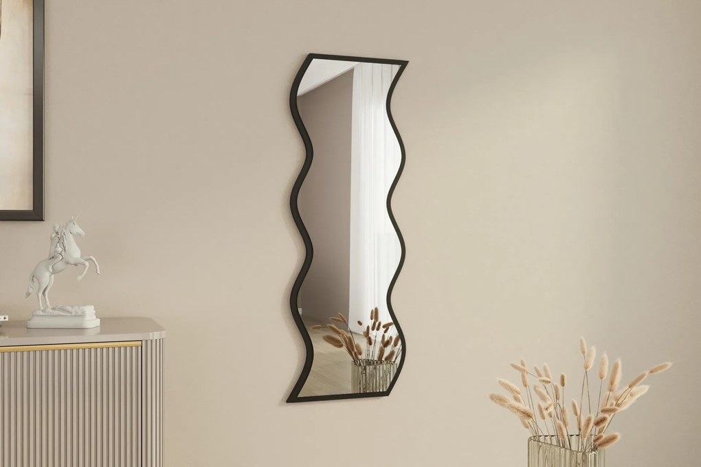 Espelho Safi – Branco/Preto – 40 cm x 120 cm