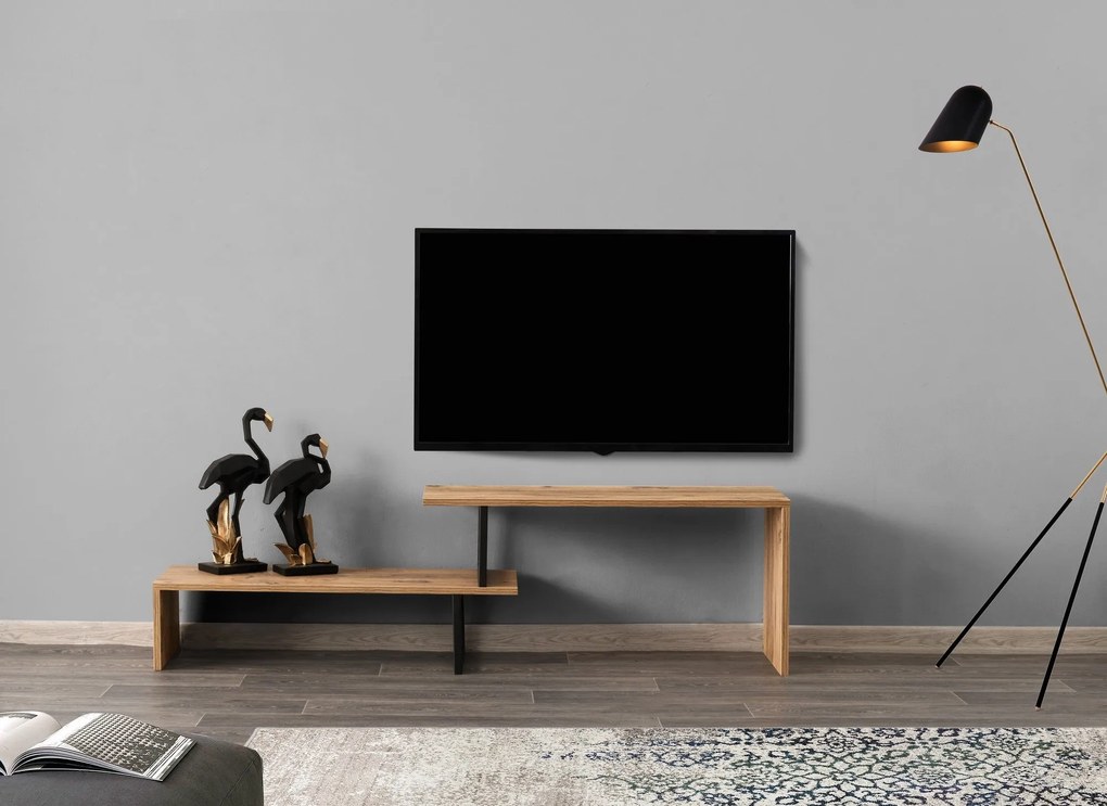 Móvel TV Ovit – Preto – 153x44x30 cm
