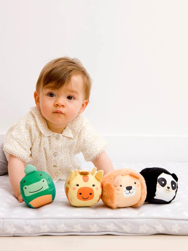 As Dooballs - Conjunto de 4 bolas em forma de bonecos-doudou - BABYTOLOVE multicolor