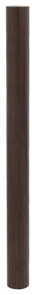Divisória 165x600 cm bambu castanho-escuro