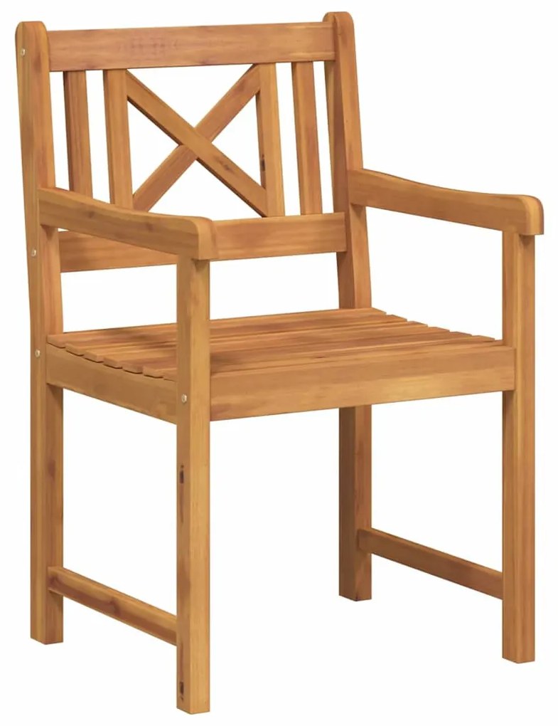 Cadeiras de Jardim vidaXL 8 pcs 56x55.5x90 cm Madeira Sólida de Acácia