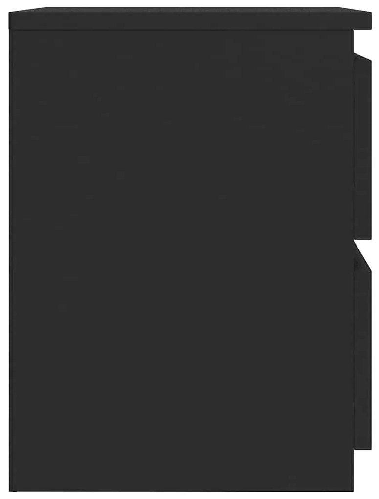 Mesas de cabeceira 2 pcs 30x30x40 cm contraplacado preto