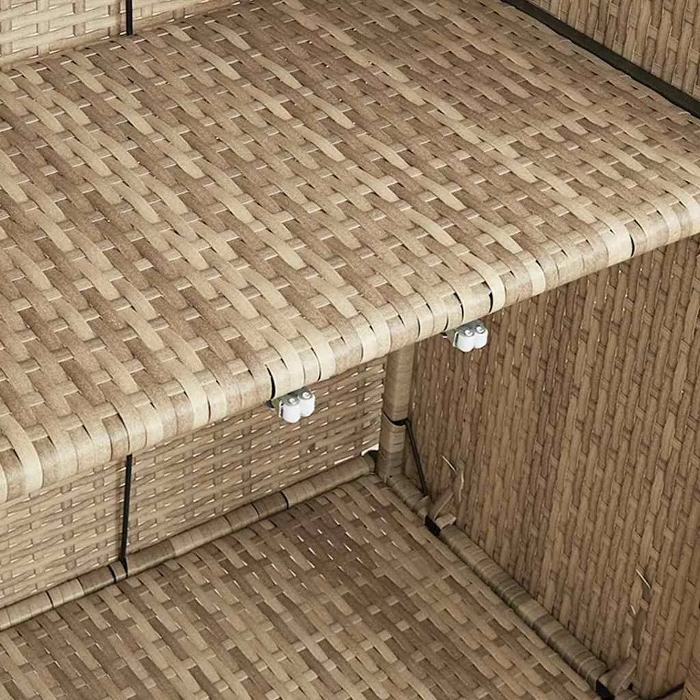 Armário de Armazenamento Bege 100 x 36 x 102 cm Rattan
