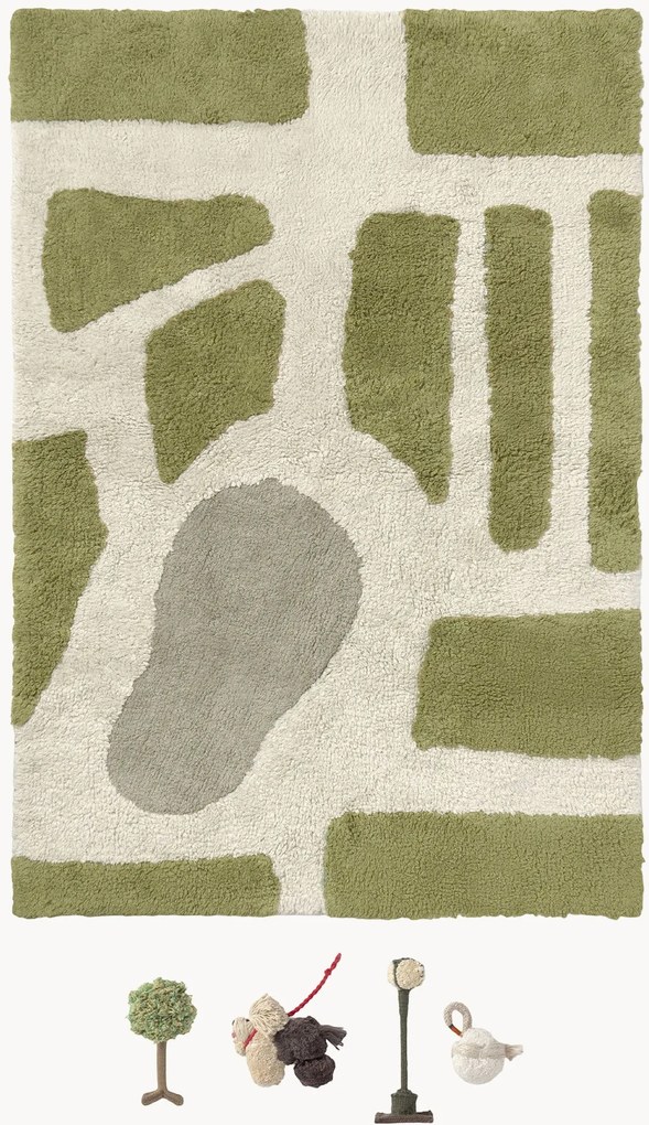 Tapete para crianças artesanal com acessórios Wouf Wouf!