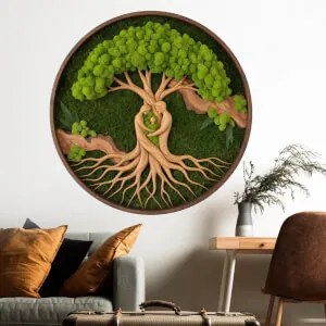 Autocolante Árvore da Vida de Musgo - Protetor