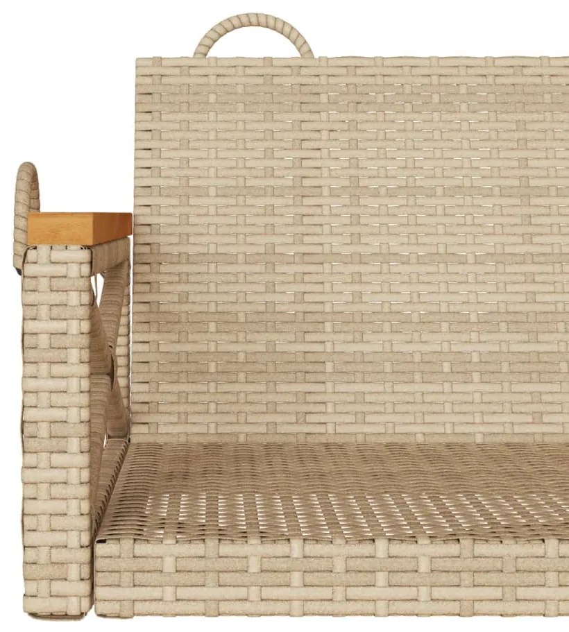 Banco baloiço 109x62x40 cm vime PE bege