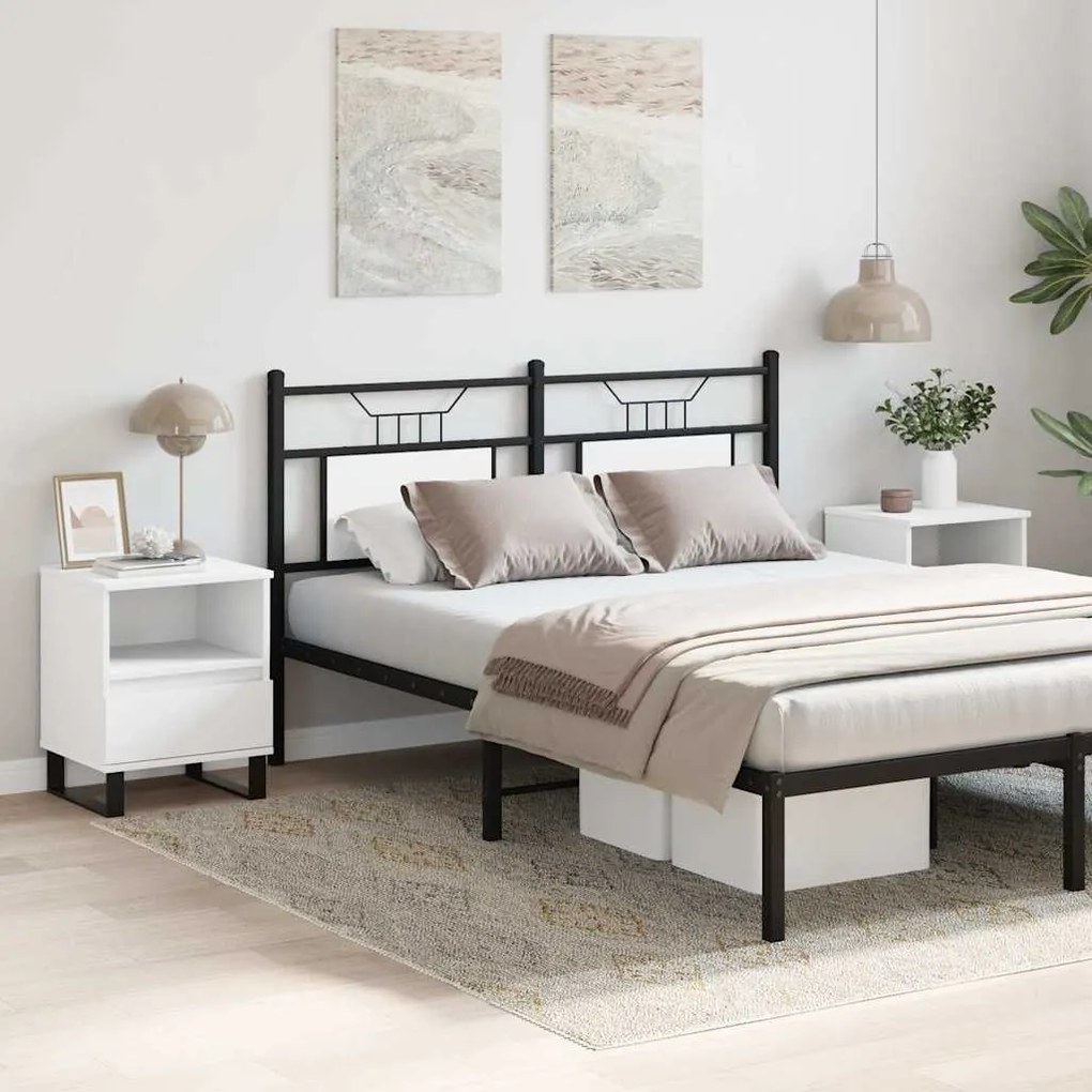 Mesas de cabeceira 2pcs 40x35x50 cm derivados de madeira branco