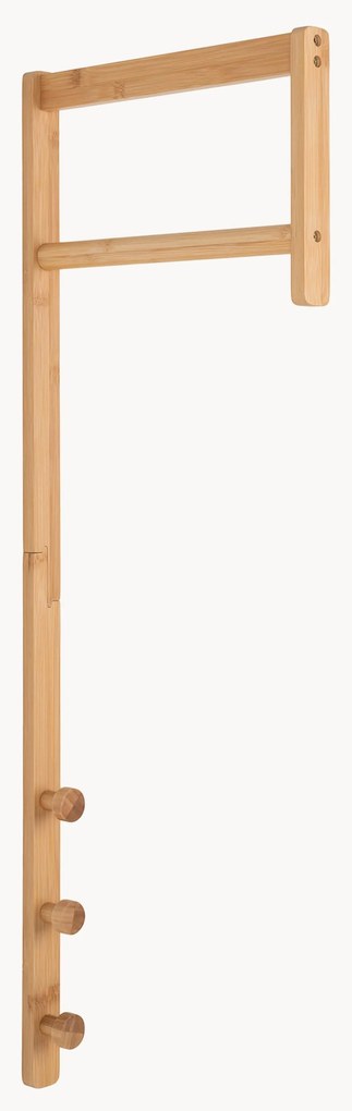Bamboo Wood Wall-Mounted Coat Rack Trento