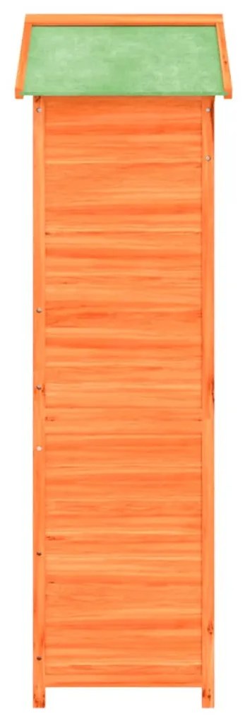 Abrigo p/ ferramentas jardim 120x53,5x170 pinho maciço castanho