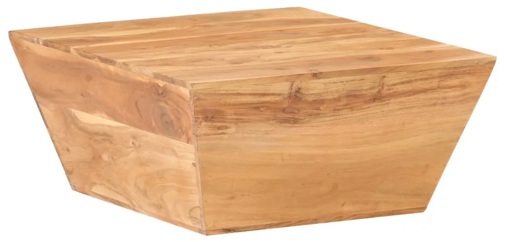 Mesa de centro em forma de V 66x66x30 cm acácia maciça