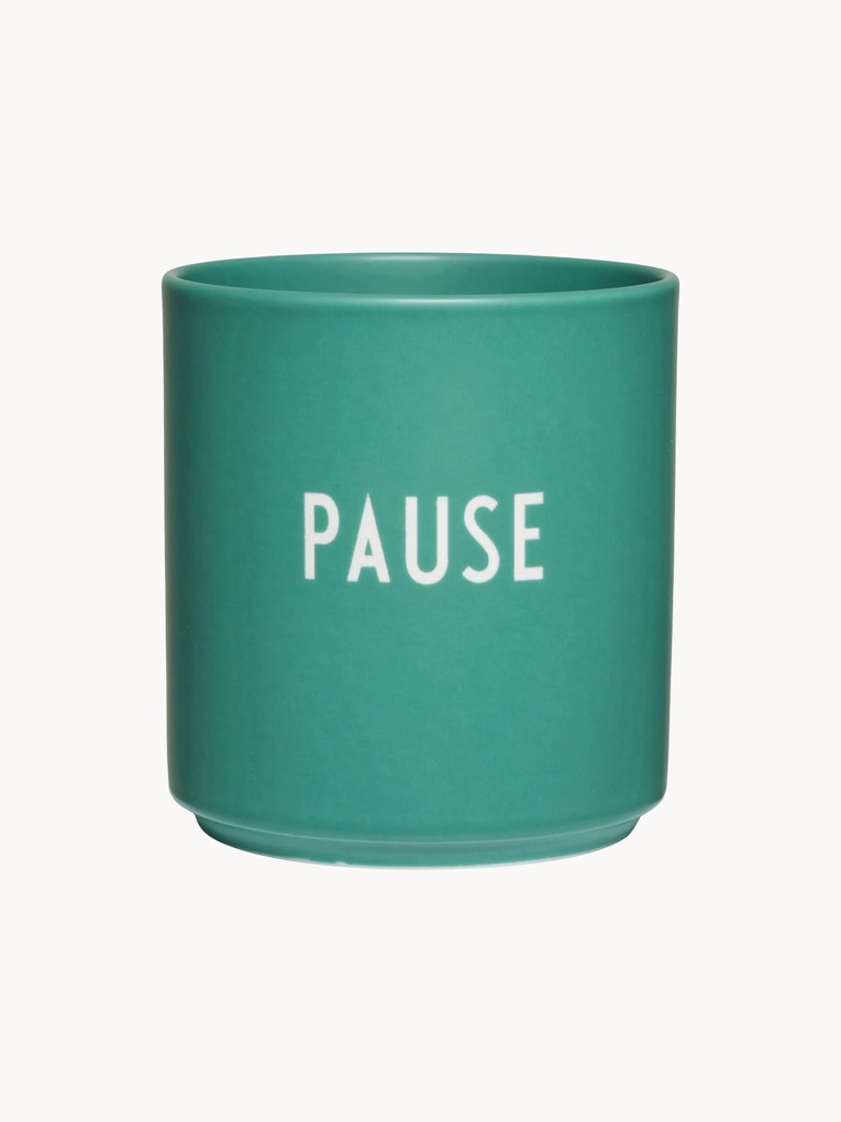 Caneca de design Favourite Pause com inscrição