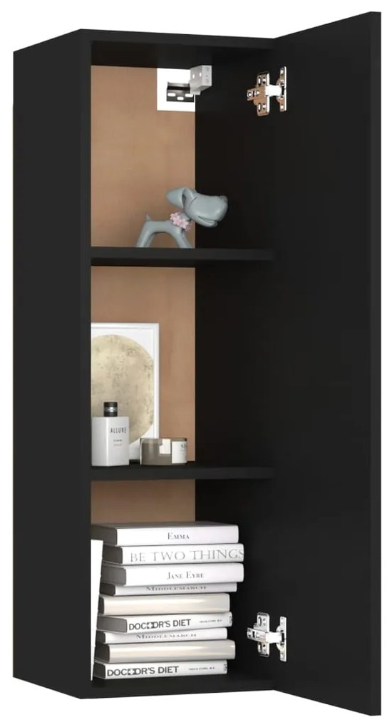 10 pcs conjunto de móveis de TV derivados de madeira preto