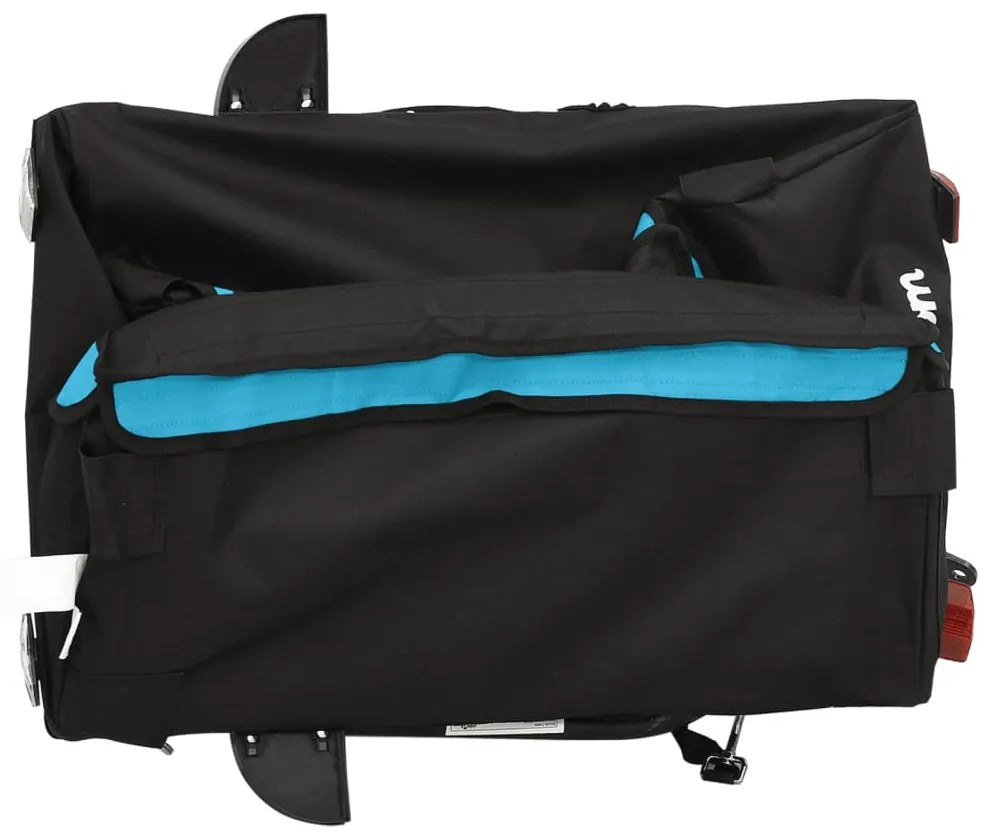 Reboque para bicicleta 30 kg ferro azul e cinza