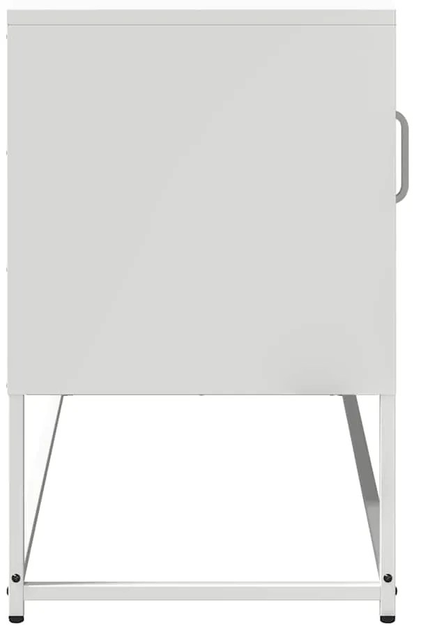 Móvel de TV 100,5x39x60,5 cm aço branco