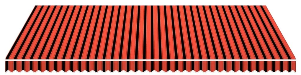 Lona para toldo 500x300 cm laranja e castanho