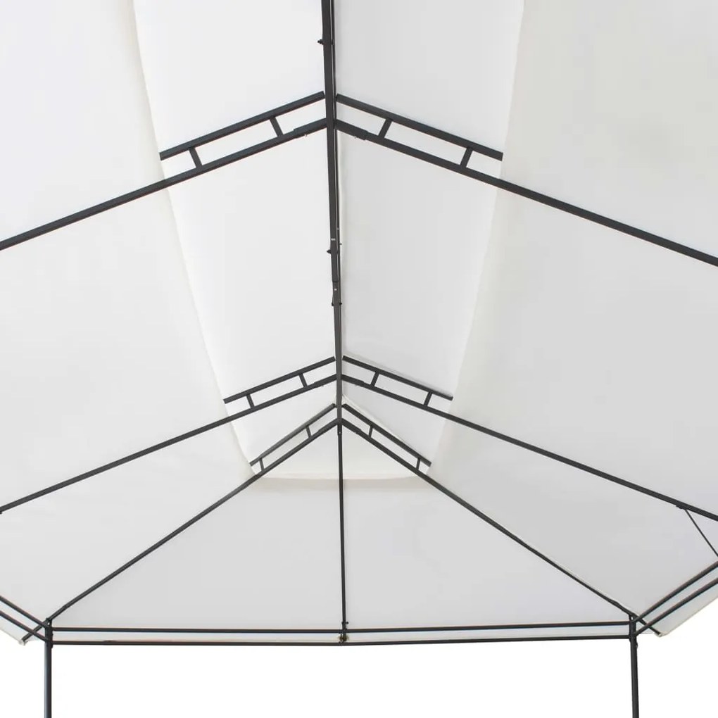 Gazebo 600x298x270 cm 180g/m² branco