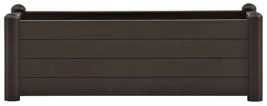 Canteiro elevado para jardim PP 100x43x35 cm moca