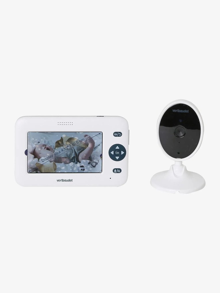 Intercomunicador de vídeo SleepyCare - Ecrã, da Vertbaudet branco claro liso