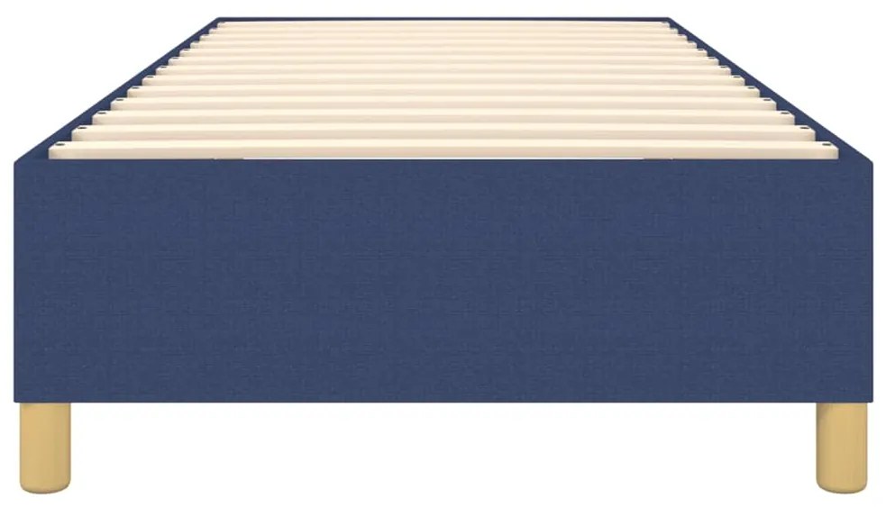 Estrutura de cama sem colchão 90x200 cm tecido azul