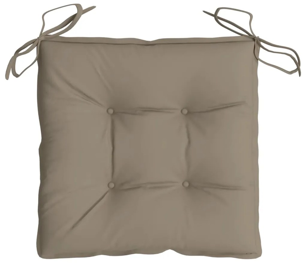 Almofadões de cadeira 6 pcs tecido oxford cinza-acastanhado