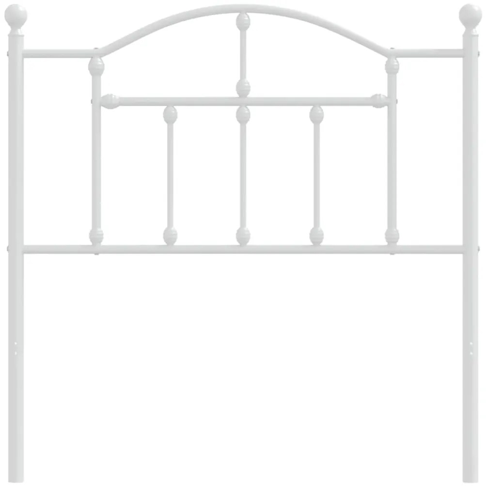 Cabeceira de cama 90 cm metal branco