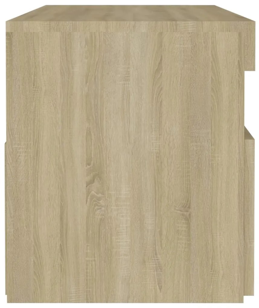 Mesa de cabeceira & LED 60x35x40 deriv. madeira carvalho sonoma