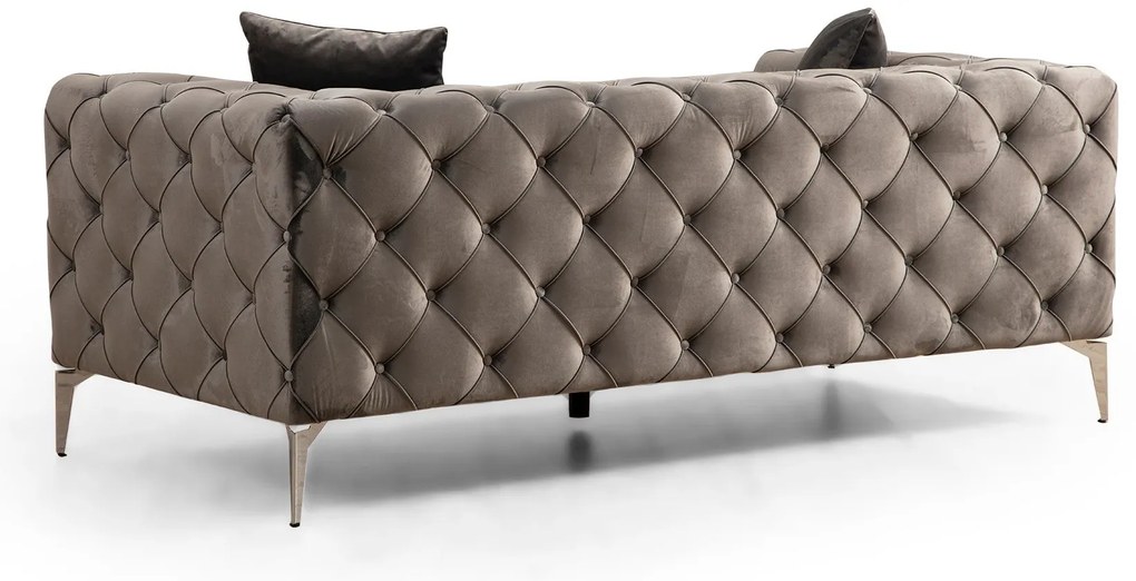 Sofá de 2 Lugares Como – Antracite – 197 cm x 70 cm x 90 cm