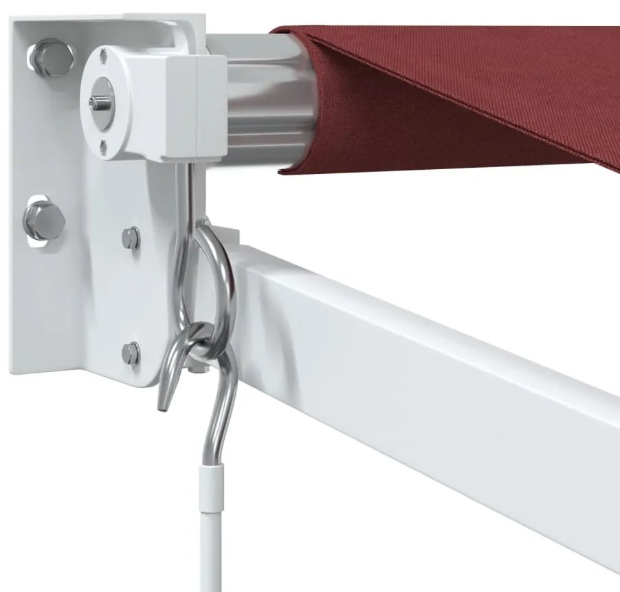 Toldo retrátil manual 400x300 cm bordô